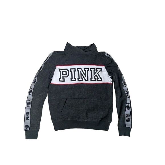 PINK Victoria Secret PINK Sweatshirt Size Pullover Logo Preppy - Picture 1 of 7